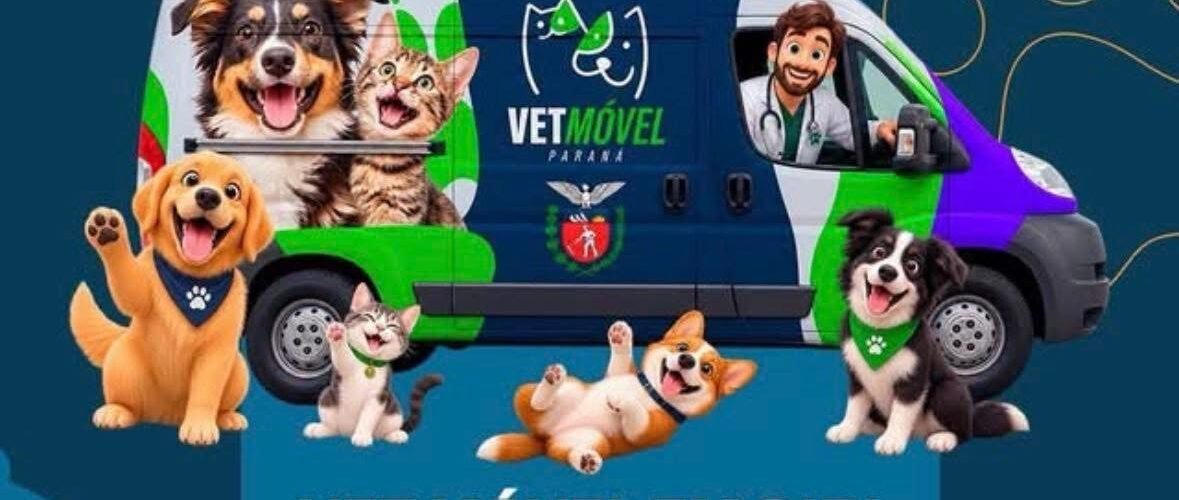 Vet-Móvel Paraná oferece atendimento veterinário gratuito para cães e gatos em São José dos Pinhais