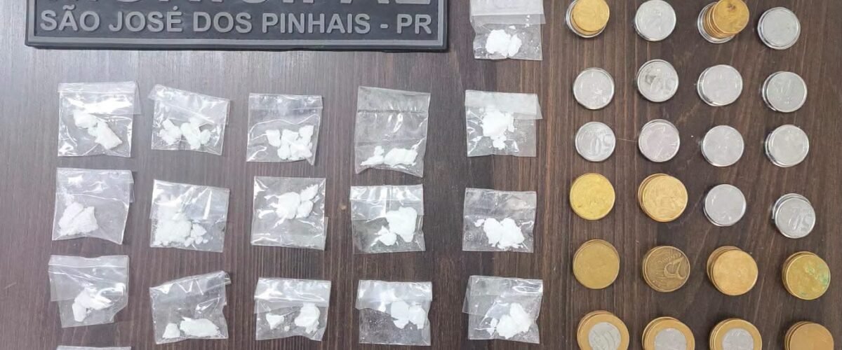 Guarda Municipal prende homem suspeito de tráfico de drogas em São José dos Pinhais