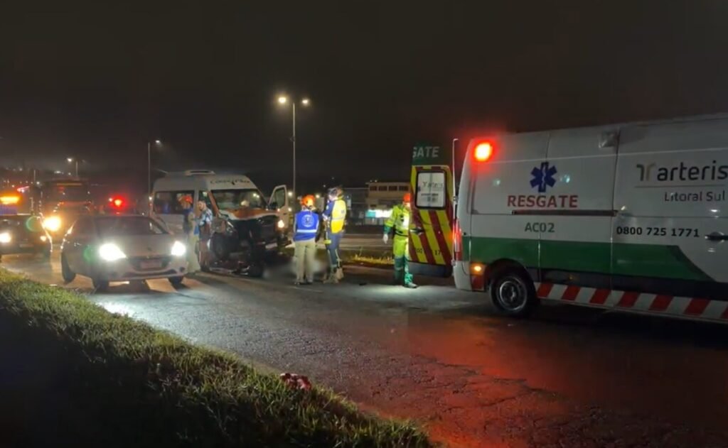 Tragédia em São José dos Pinhais: Jovem motociclista morre em violenta colisão frontal na marginal da BR-376