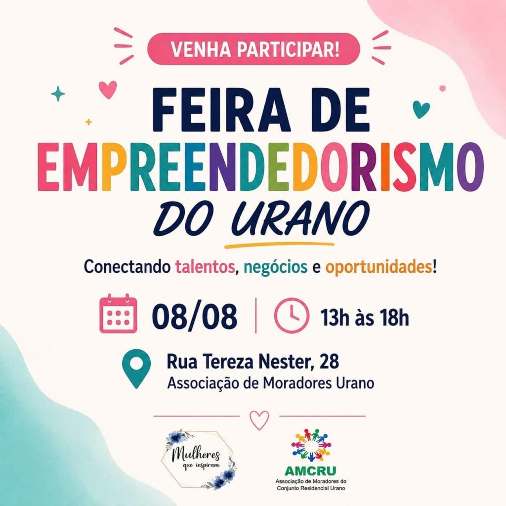Conjunto Urano recebe Feira de Empreendedorismo e valoriza talentos da comunidade nesta sexta-feira