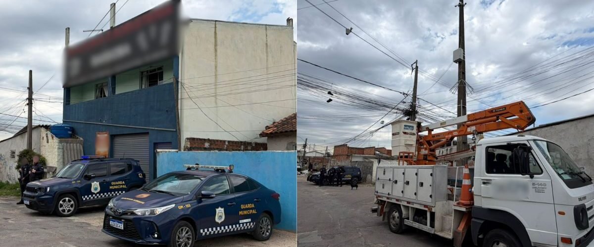 Criminosos atiram contra equipes da Guarda Municipal para impedir instalação de câmeras da Muralha Digital em São José dos Pinhais
