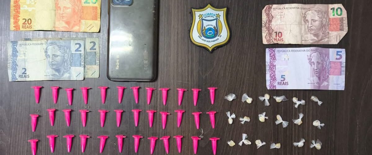 Guarda Municipal prende homem por tráfico de drogas no bairro São Judas Tadeu, em São José dos Pinhais