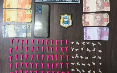 Guarda Municipal prende homem por tráfico de drogas no bairro São Judas Tadeu, em São José dos Pinhais