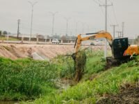 Limpeza de canal é reforçada no Parque da Fonte, em São José dos Pinhais